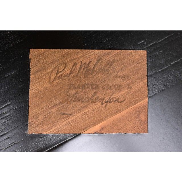 Paul McCobb Planner Group Mid-Century Modern Black Lacquered Extension Dining Table, Newly Refinished For Sale - Image 12 of 13