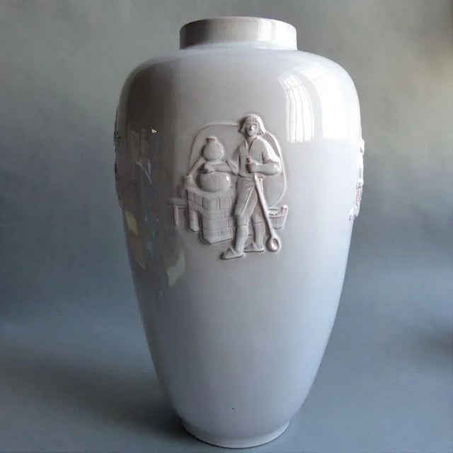 1950s Large Ceramic Vase from Karlsruher Majolika, 1950s For Sale - Image 5 of 9