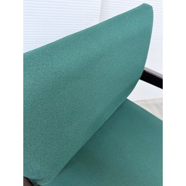Ofs Brands Contemporary Green Upholstered Wood Armchairs, a Pair For Sale - Image 13 of 13