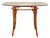 Vintage Bamboo-Style Orange Round Dining Table With Glass Top For Sale
