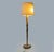 Floor Lamp in White Lacquered Wood with Floral Decorations and Fabric Lampshade by Osvaldo Borsani, 1940s For Sale - Image 10 of 11