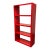 Ikea Kallax Laminate Bookshelf, Red For Sale