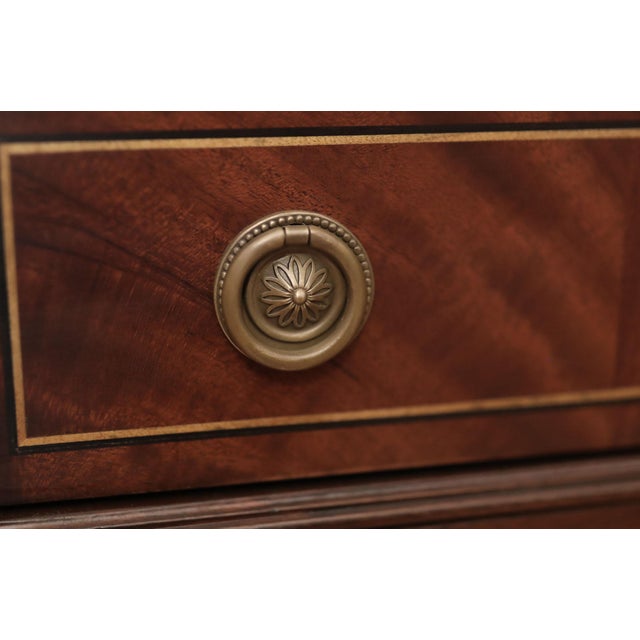 Silver Chest on Legs, Mahogany Flatware Chest With Brass Accents & Felt