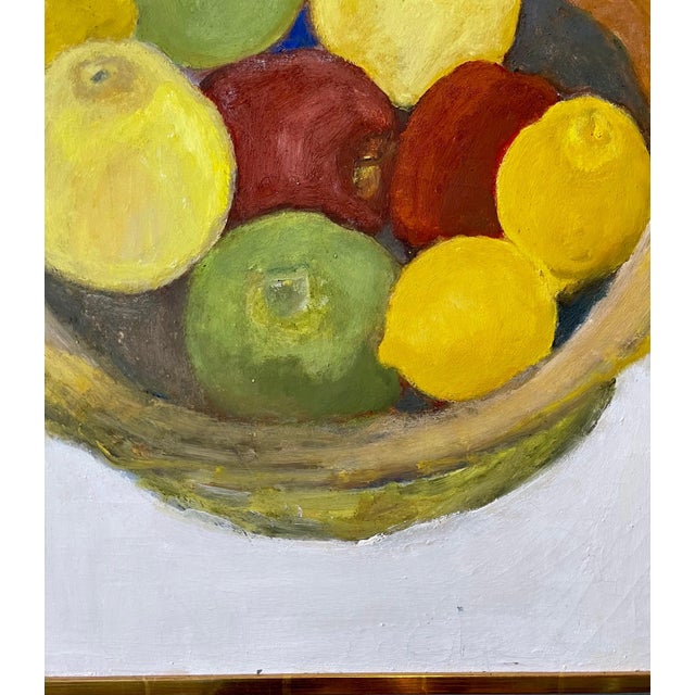 Apple Still Life Oil Painting Betsy Podlach American Post Feminist Modernist Art For Sale - Image 9 of 11