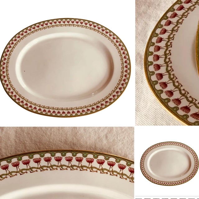 Exceptional Royal Worcester Grainger Platter - Egyptian Lotus Pattern (1889-1903) For Sale - Image 14 of 15