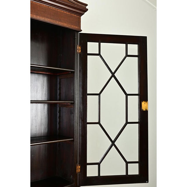 English 19th Century Sheraton Mahogany Secretary For Sale - Image 11 of 12