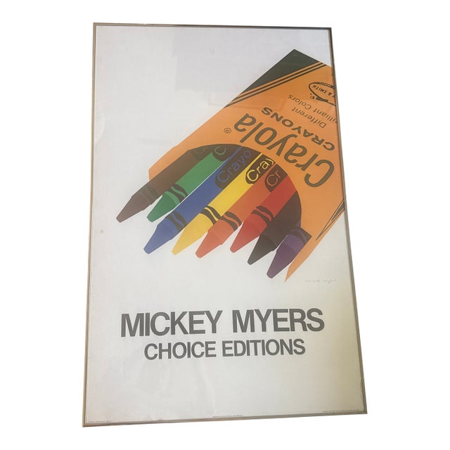 1970s Mickey Myers Choice Editions Crayola Crayons For Sale