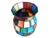 Vintage Slag Glass Multicolor Candle Holder For Sale In Charlotte - Image 6 of 6
