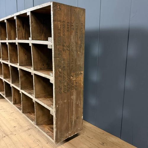 Large Industrial Wooden Workshop Shelves For Sale - Image 18 of 18