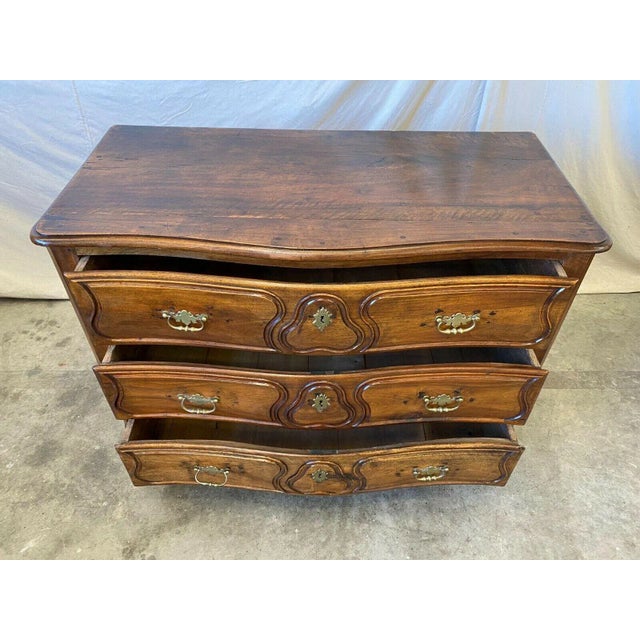 French Antique Carved Three Drawer Commode - 19th C For Sale - Image 9 of 11
