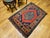 Red Vintage Kurdish Tribal Area Rug, Handwoven Wool, Red Medallion Design, 4' x 5' For Sale - Image 8 of 18