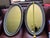 Large Oval Ornate Vintage Mirror Set For Sale - Image 4 of 6