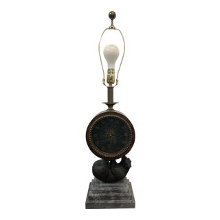 Maitland Smith Clock Table Lamp For Sale