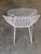 White Wire Side Chair Atributed to Harry Bertoia for Knoll, Pair Circa 1952 For Sale In Los Angeles - Image 6 of 9