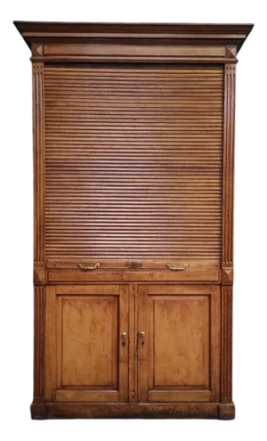 Antique Tambour Cabinet