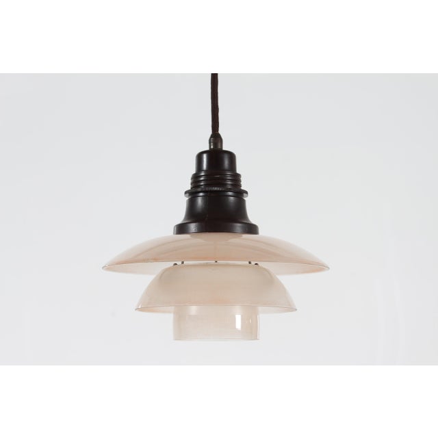 Art Deco Rose-Grey Glass Shades Pendant Light by Poul Henningsen for Louis Poulsen, Denmark, 1930s For Sale - Image 17 of 17