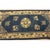 1920s 1920s Antique Medallion Oriental Chinese Blue Wool Rectangle Knotted Small Rug For Sale - Image 5 of 12