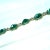 Art Deco Vintage 1920s Art Deco Emerald Vauxhall Glass Bracelet For Sale - Image 3 of 10