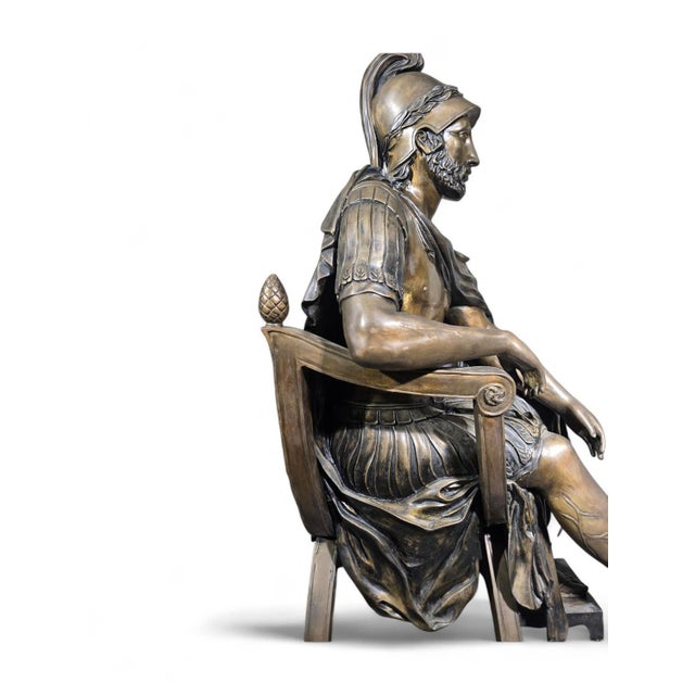 Monumental Roman Bronze Sculpture, 1950 For Sale - Image 3 of 18