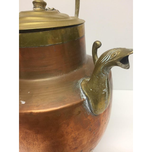 19th Century Antique Copper and Brass Lidded Jug For Sale - Image 12 of 13
