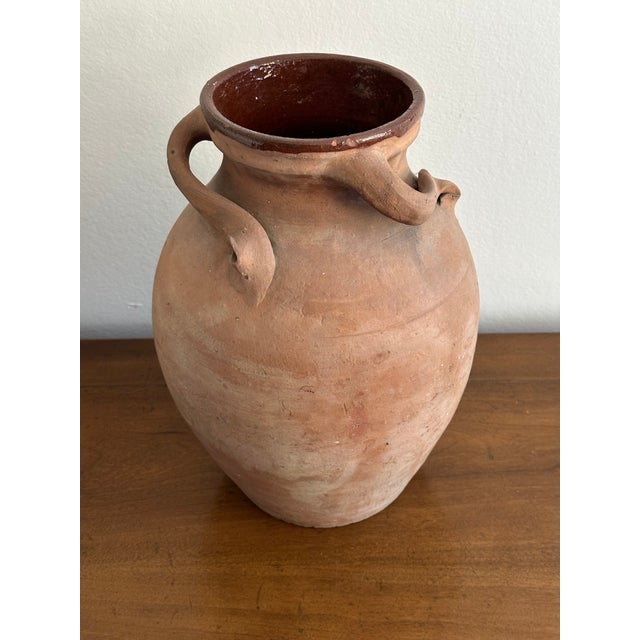 Antique Three-Handled Terracotta Storage Jar For Sale In San Diego - Image 6 of 10