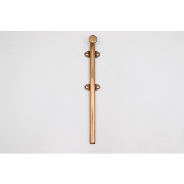 Traditional Vintage 9 In. Polished Brass Surface Door Bolt For Sale - Image 3 of 7