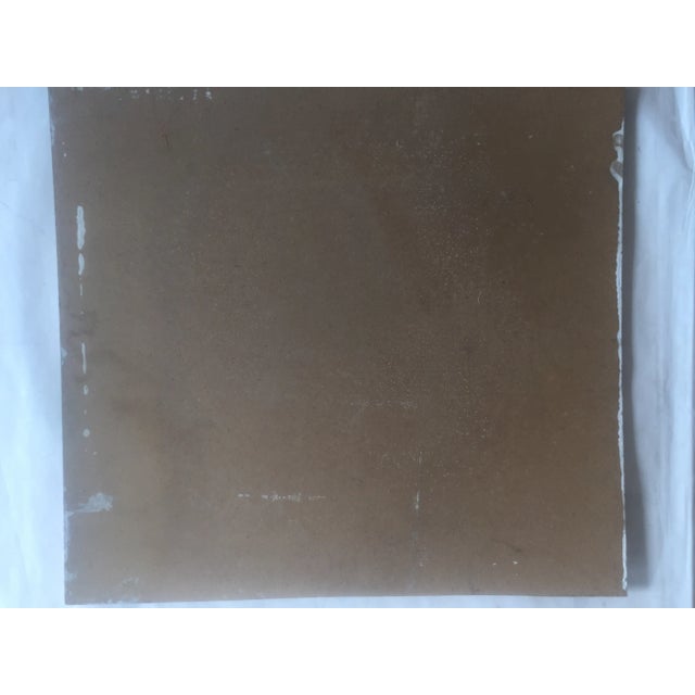 Vintage Mid CenturyOriginal Painting Iris Abstract For Sale - Image 4 of 5