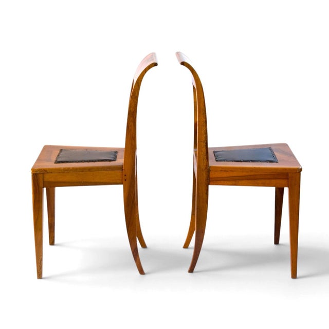 Traditional Antique Early 19th Century Austrian Empire Walnut Chairs, Set of 4 For Sale - Image 3 of 8