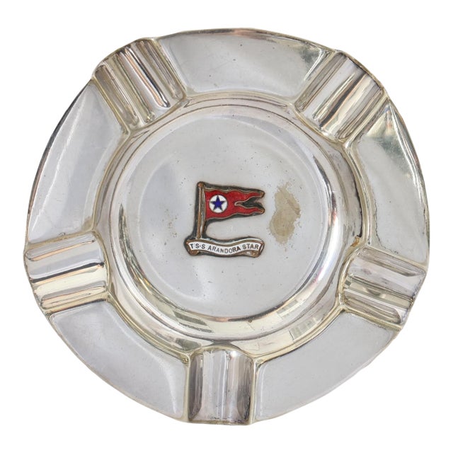 1930s Historic English Steamship Ashtray For Sale