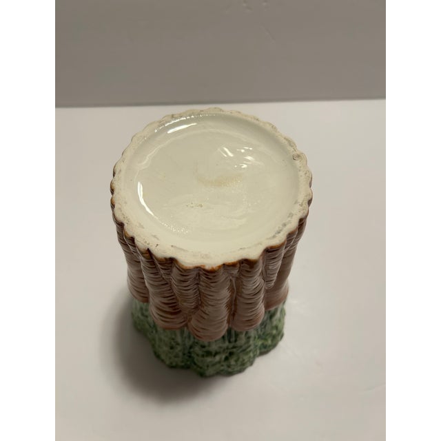 Orange Late 20th Century Carrot Majolica-Style Vase For Sale - Image 8 of 11
