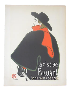 Vintage Toulouse Lautrec Lithograph-Printed by Mourlot, Paris-1951
