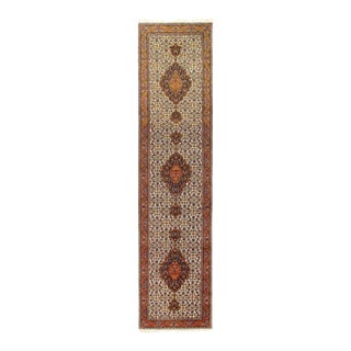 1980s Pasargad DC Fine Hand Knotted Silk & Wool Tabriz Runner Rug For Sale