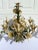 Vintage 1960s Italian Lily Toile Chandelier For Sale - Image 9 of 11