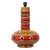 Brown Large Vintage Red and Yellow Ceramic Lamp Base, 1960s For Sale - Image 8 of 18