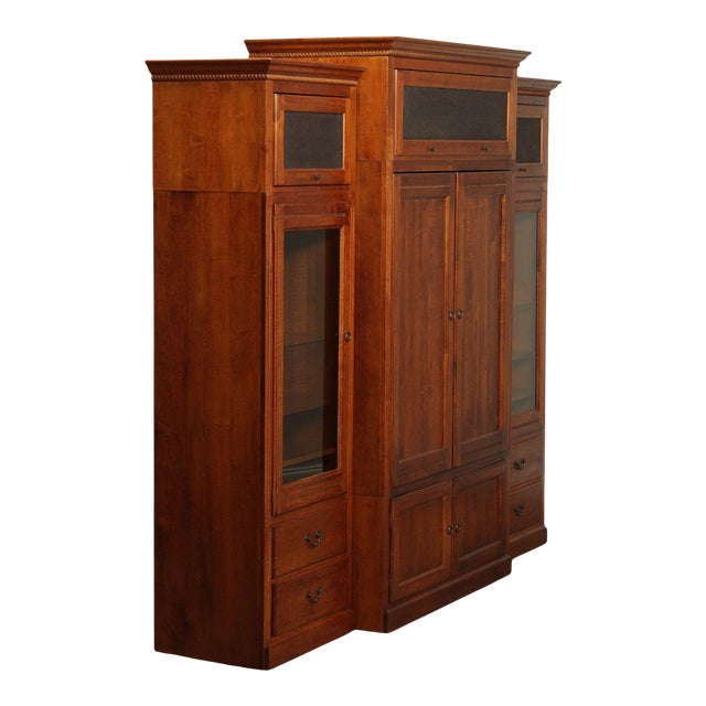 Ethan Allen Country Crossing Large Entertainment Wall Unit For Sale