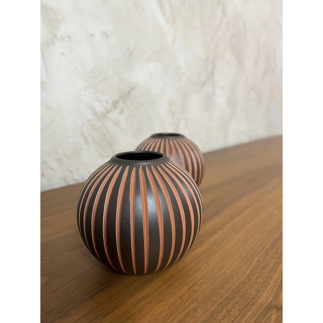 Kerbschnitt Vases from Worms, 1960s, Set of 2 For Sale - Image 4 of 18