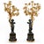 Large 19th Century Patinated and Gilt Bronze Candleholders, Set of 2 For Sale - Image 9 of 9
