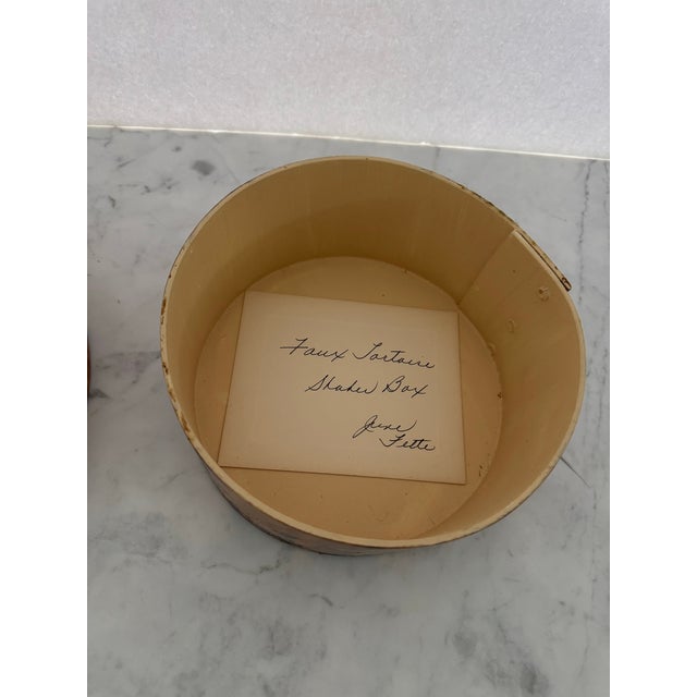 Faux Painted Tortoise Shell Shaker Box For Sale In New York - Image 6 of 7