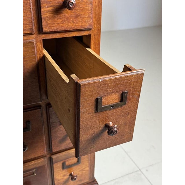 French Oak Pharmacy Cabinet For Sale - Image 12 of 18