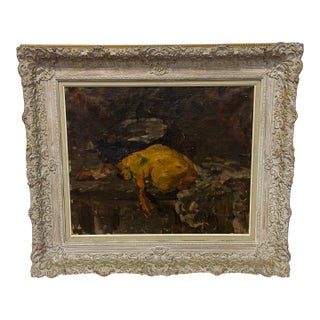 Odon Morinyi (Hungarian, 1877-1958), Impressionist Still Life With Duck, 1942 For Sale