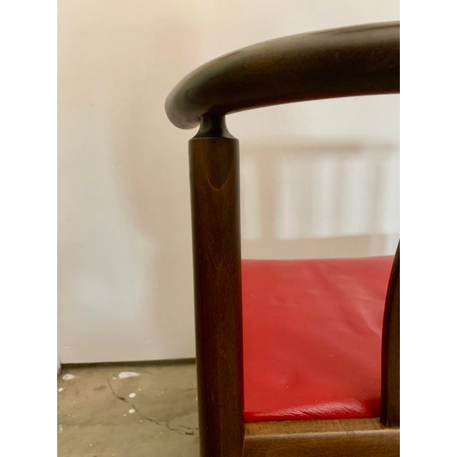 Vintage Mid Century Teak Dining Chairs Attributed to B Hans J.Frydendal for Boltinge, Set of 3 For Sale - Image 14 of 14