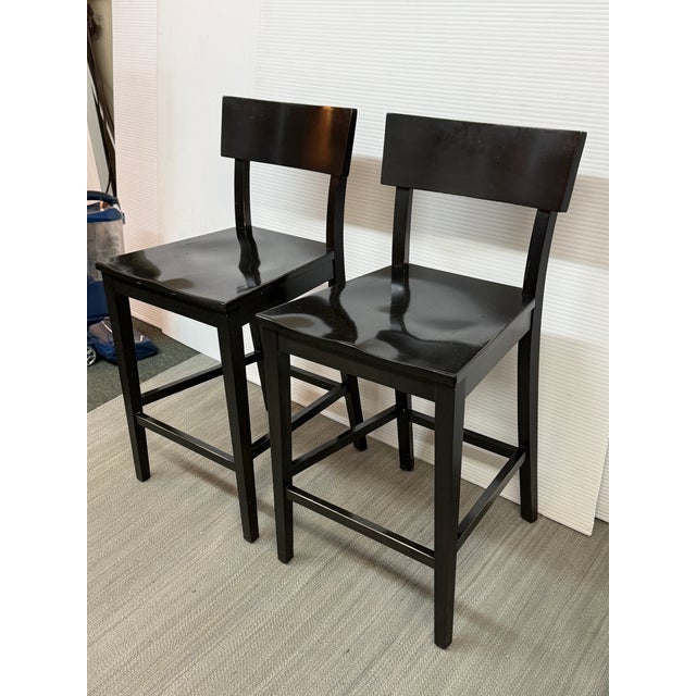 Contemporary Room & Board Doyle Counter Stools, Pair For Sale - Image 3 of 12