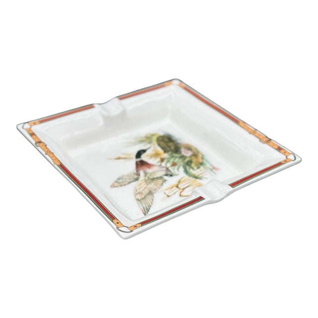 Vintage Gucci Ceramic Ashtray 1980s For Sale