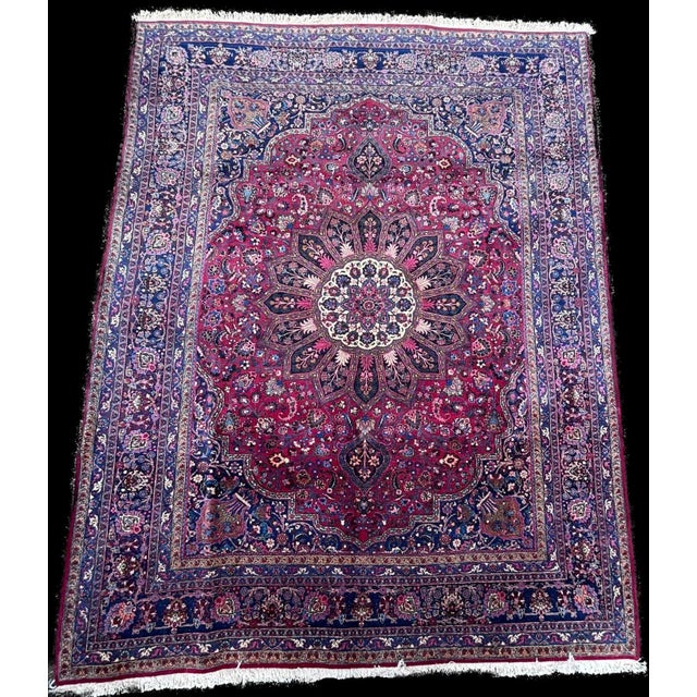 Vintage Keschan Oriental Rug, 1960s For Sale - Image 3 of 3