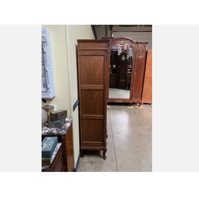 Wood Antique Art Nouveau Display Cabinet, 1915 For Sale - Image 7 of 10