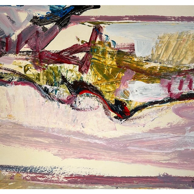 Jean Krille, Landscape 129, Oil on Canvas, 1988 For Sale - Image 4 of 10
