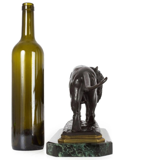 French Antique Bronze Sculpture of Tiger Carrying Gazelle by Paul-Édouard Delabrierre For Sale - Image 4 of 12
