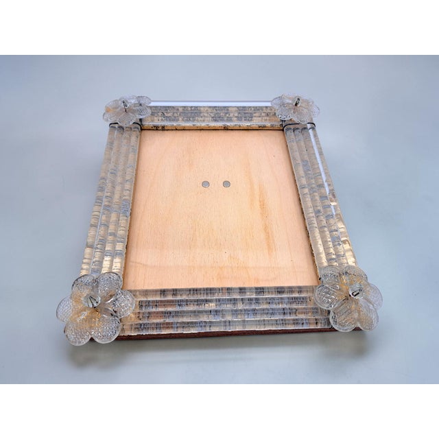 Mid-Century Modern Murano Glass Photo Frame from Manifattura Di Murano, 1970s For Sale - Image 3 of 8