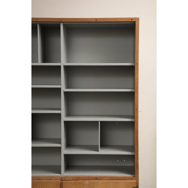 2-Piece Scandinavian Oak Bookcase System by Børge Mogensen, Denmark 1970s For Sale - Image 10 of 17