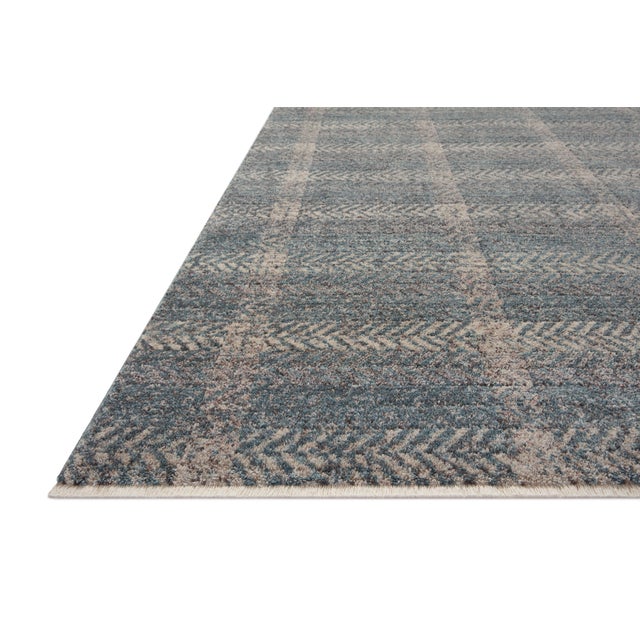 Contemporary Angela Rose x Loloi Ember Blue / Beige 9'-6" x 13'-1" Area Rug For Sale - Image 3 of 7